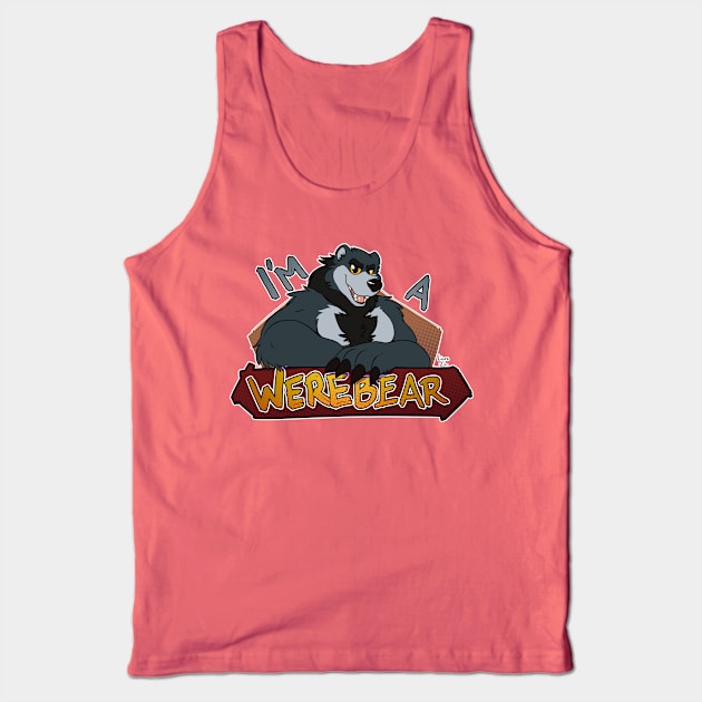 I'm a werebear, black Tank Top by licographics